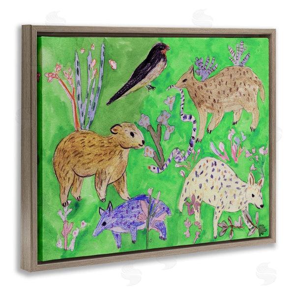 Stupell Industries Melissa Wang | Quirky Meadow Animals