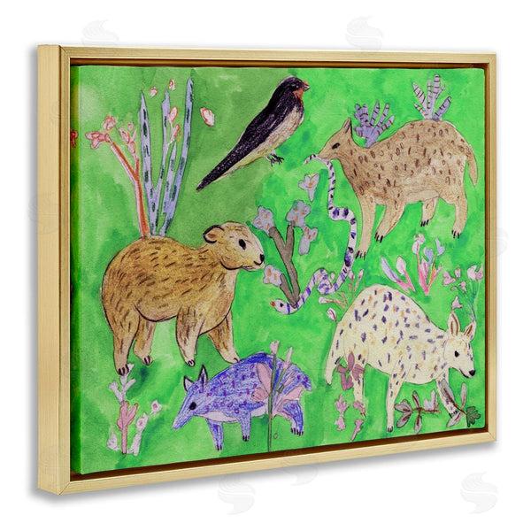 Stupell Industries Melissa Wang | Quirky Meadow Animals