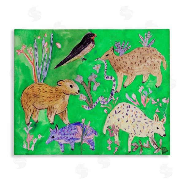 stupell industries Melissa Wang | Quirky Meadow Animals
