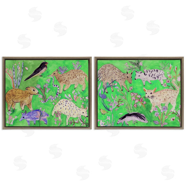 Stupell Industries Melissa Wang | Quirky Meadow Menagerie Animals