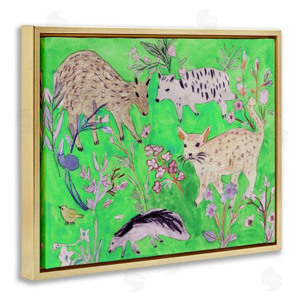 Stupell Industries Melissa Wang | Quirky Meadow Wildlife