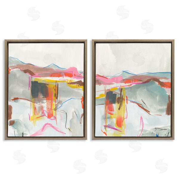 Stupell Industries Melissa Wang | Restless Soft Mountain Abstract