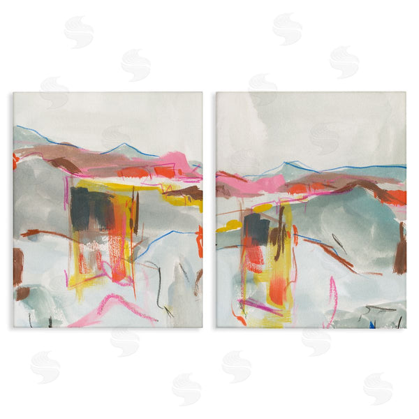 stupell industries Melissa Wang | Restless Soft Mountain Abstract