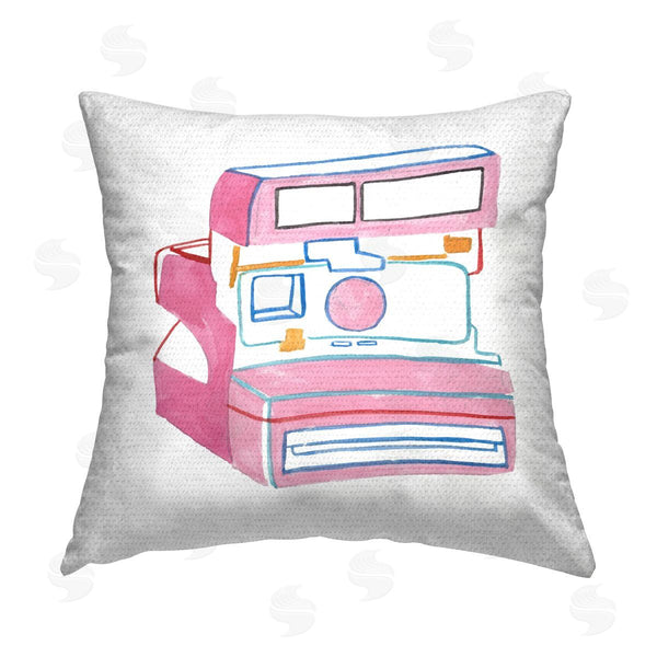 Stupell Industries Melissa Wang | Retro Film Camera Printed Throw Pillow