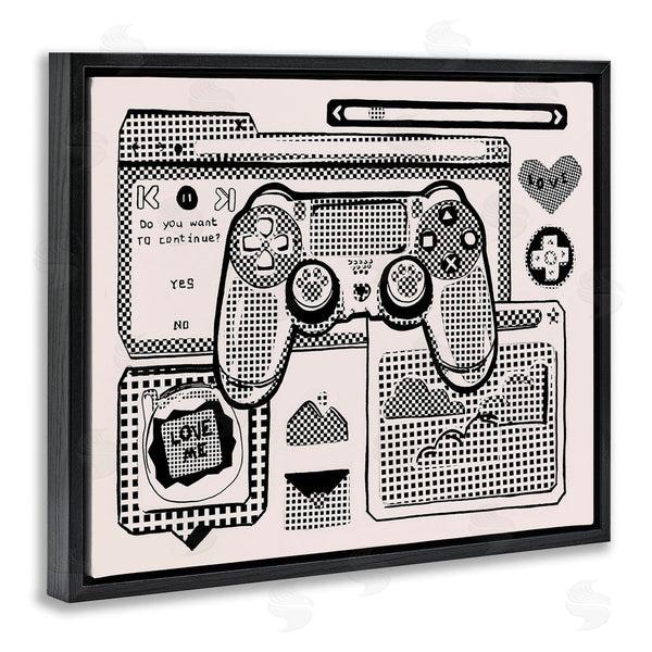 Stupell Industries Melissa Wang | Retro Gamer Collage Wall Art