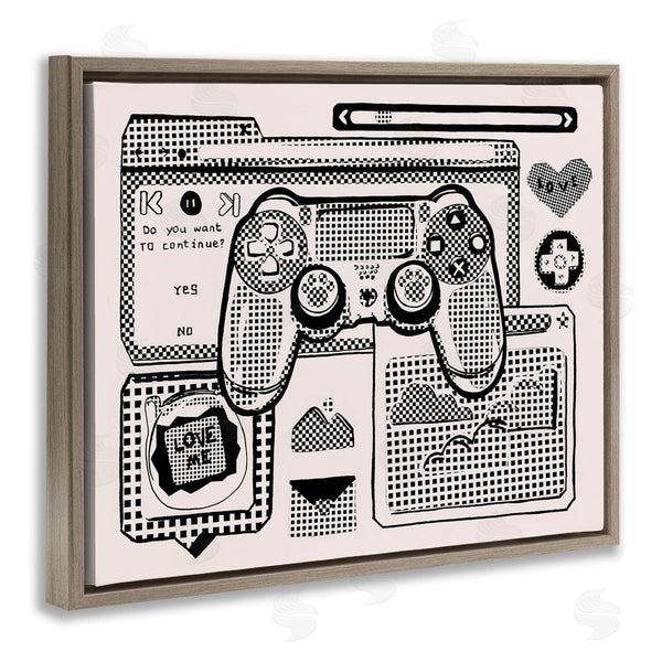 Stupell Industries Melissa Wang | Retro Gamer Collage Wall Art