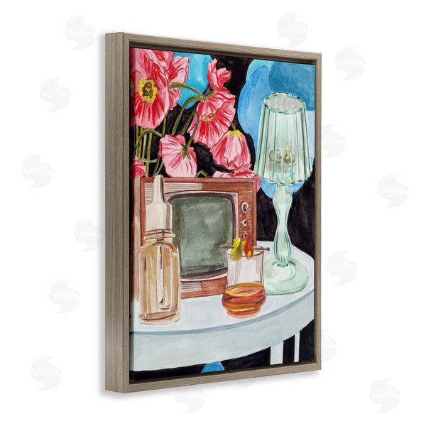 Stupell Industries Melissa Wang | Retro Glow Nightstand