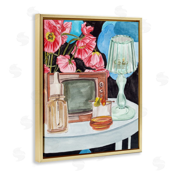 Stupell Industries Melissa Wang | Retro Glow Nightstand