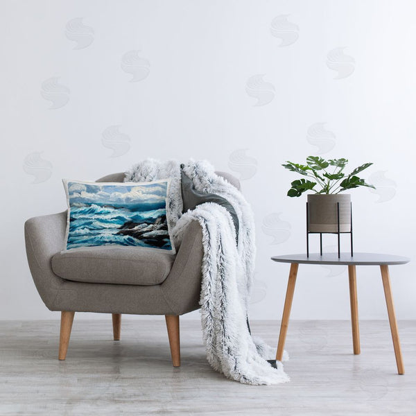Stupell Industries Melissa Wang | Rough Sea Waves Splash
