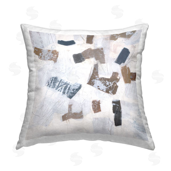 stupell industries Melissa Wang | Rustic Abstract Forms Printed Throw Pillow