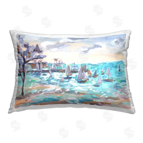 stupell industries Melissa Wang | Sailboat Fleet by Shore