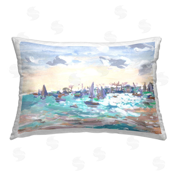 stupell industries Melissa Wang | Sailboats in Rushing Waves