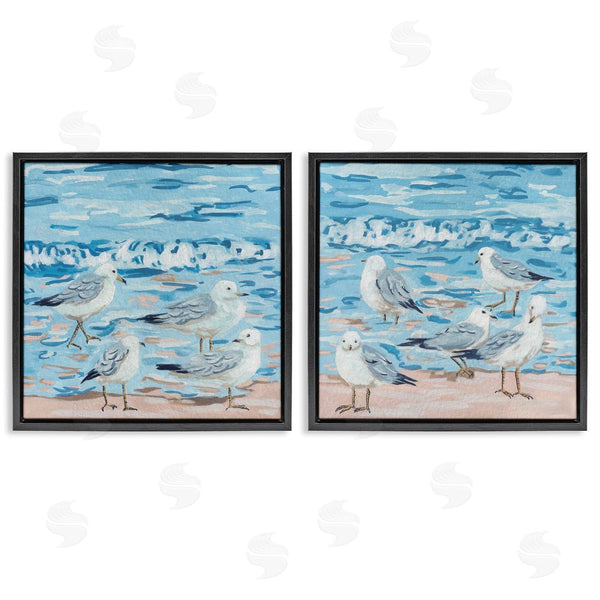 Stupell Industries Melissa Wang | Sandpipers On Shore Painting Wall Art