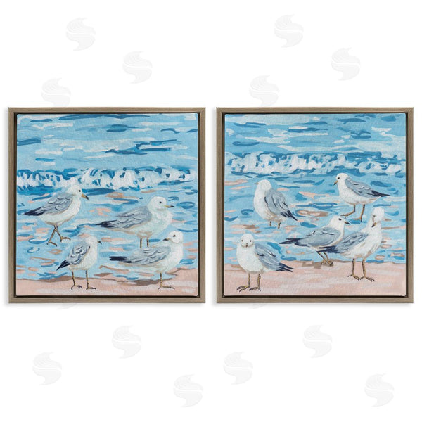 Stupell Industries Melissa Wang | Sandpipers On Shore Painting Wall Art