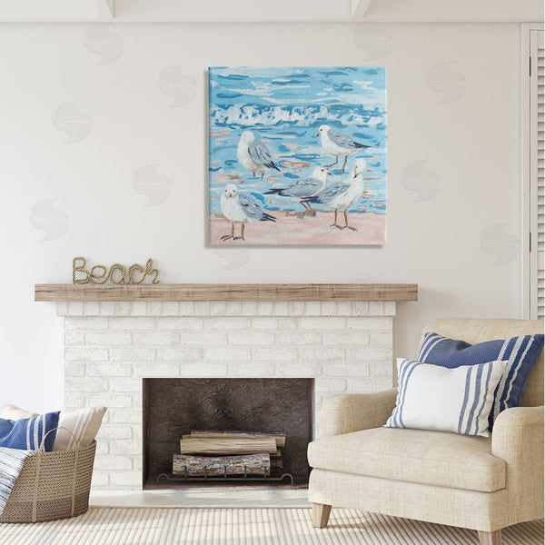 Stupell Industries Melissa Wang | Seagulls On Beach Shore Wall Art