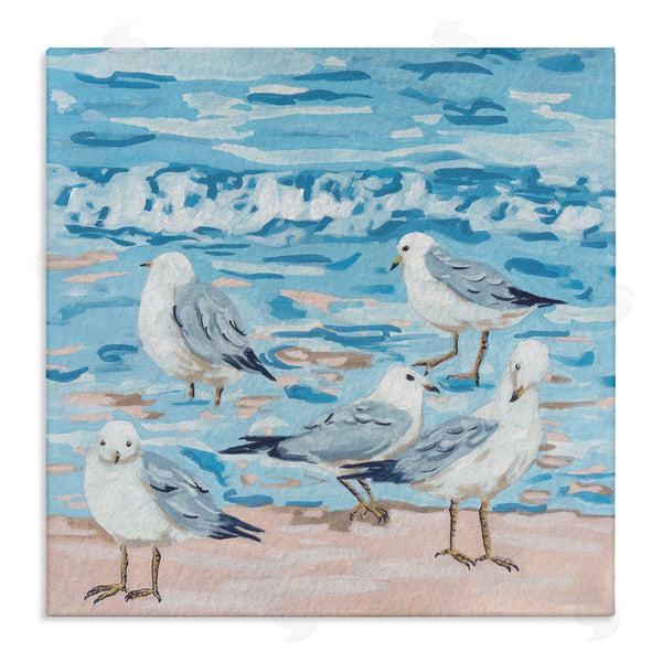 stupell industries Melissa Wang | Seagulls on Beach Shore Wall Art