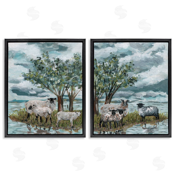 Stupell Industries Melissa Wang | Sheep In Field Wall Art