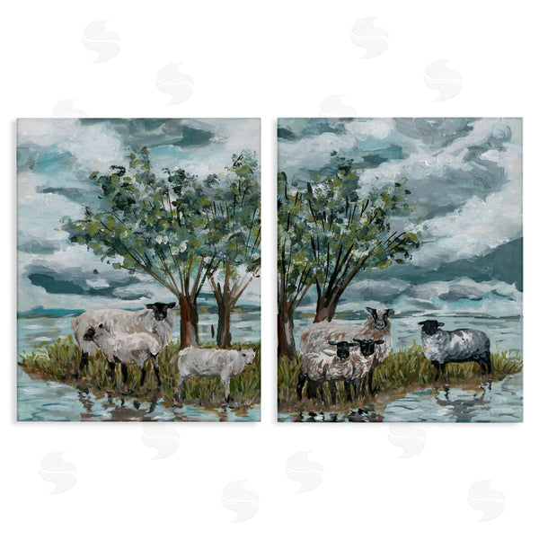 stupell industries Melissa Wang | Sheep in Field Wall Art