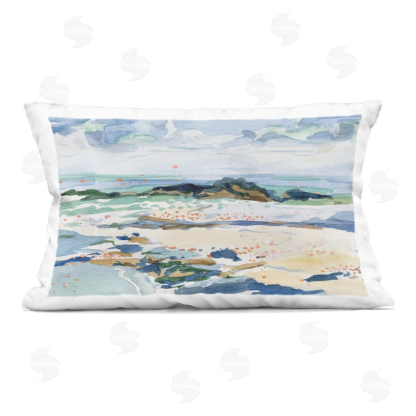 stupell industries Melissa Wang | Shoreline Dreams Abstraction Printed Throw Pillow