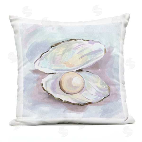 Stupell Industries Melissa Wang | Silent Opal Clam Pearl Throw Pillow