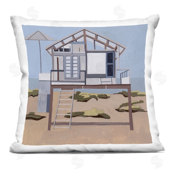 stupell industries Melissa Wang | Silent Shores Cabin Printed Throw Pillow