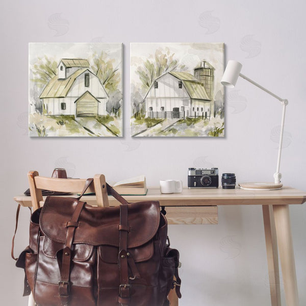 Stupell Industries Melissa Wang | Sketch Drawing Barn Silo Wall Art