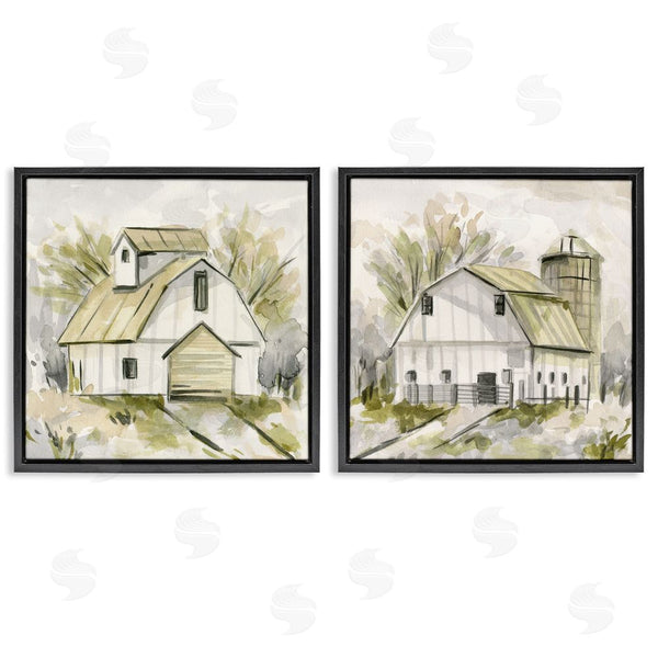 Stupell Industries Melissa Wang | Sketch Drawing Barn Silo Wall Art
