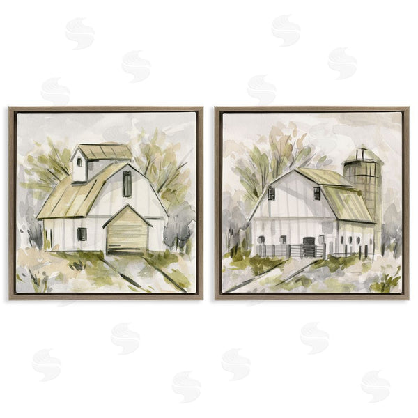 Stupell Industries Melissa Wang | Sketch Drawing Barn Silo Wall Art