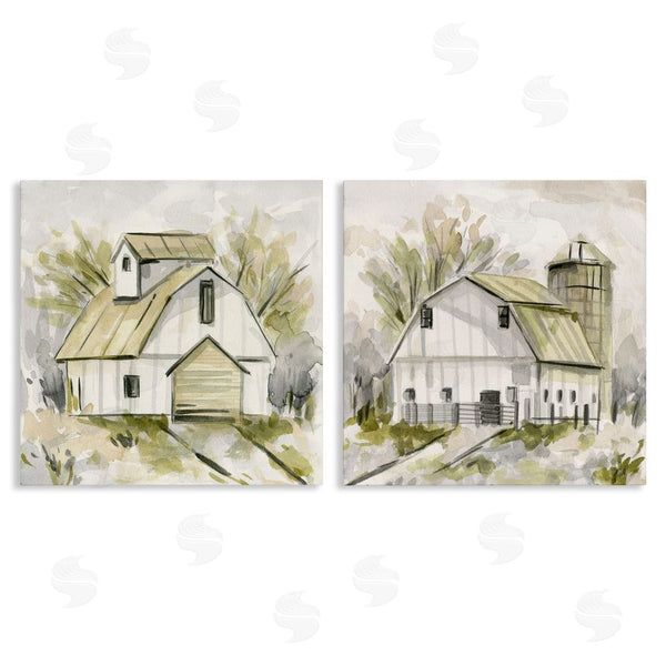 stupell industries Melissa Wang | Sketch Drawing Barn Silo Wall Art