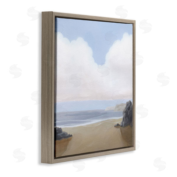 Stupell Industries Melissa Wang | Soft Clouds Over Beach