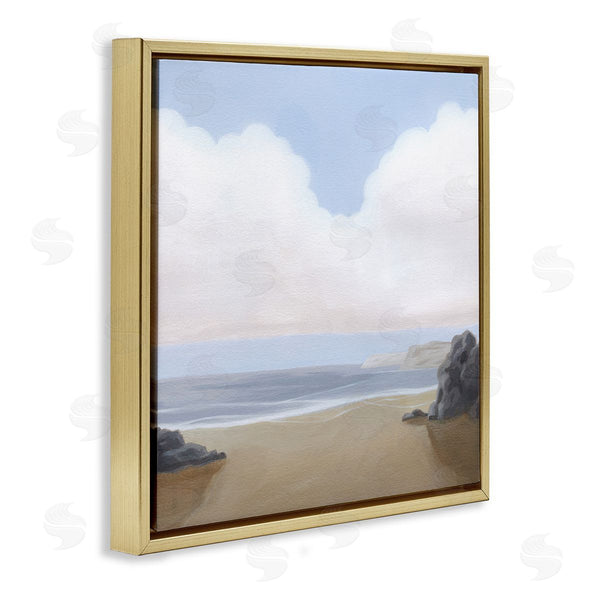 Stupell Industries Melissa Wang | Soft Clouds Over Beach