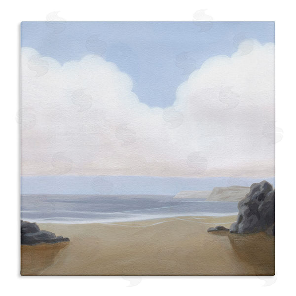 stupell industries Melissa Wang | Soft Clouds Over Beach