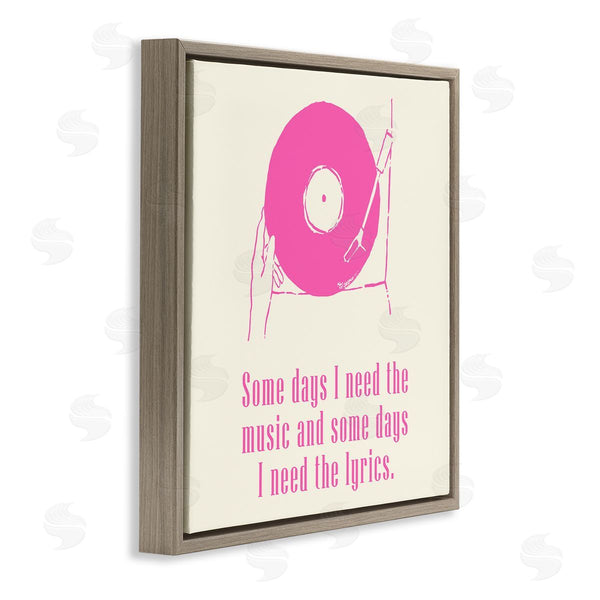 Stupell Industries Melissa Wang | Somedays Music And Lyrics Phrase Wall Art