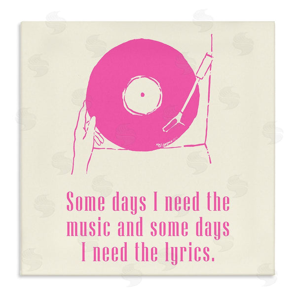 stupell industries Melissa Wang | Somedays Music and Lyrics Phrase Wall Art