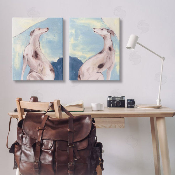 Stupell Industries Melissa Wang | Spotted Greyhound Dogs Wall Art