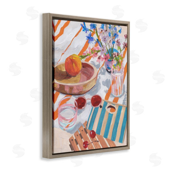 Stupell Industries Melissa Wang | Tangerine Tides Beach Blanket