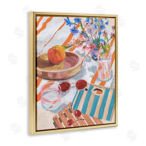 Stupell Industries Melissa Wang | Tangerine Tides Beach Blanket