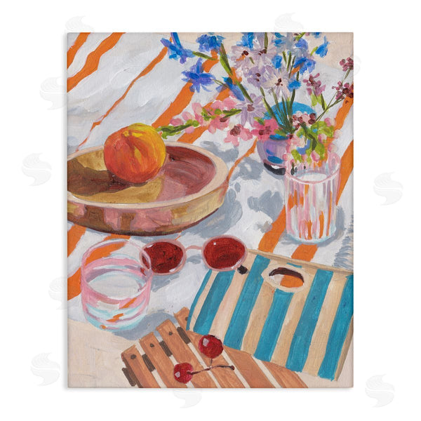 stupell industries Melissa Wang | Tangerine Tides Beach Blanket