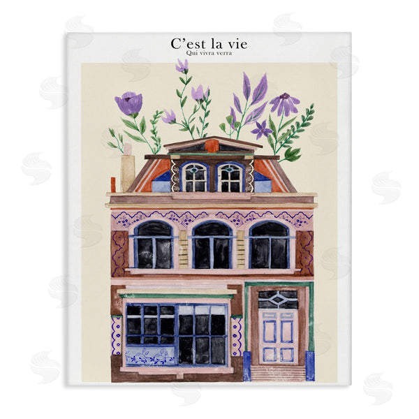 stupell industries Melissa Wang | Town Architecture with Blooms