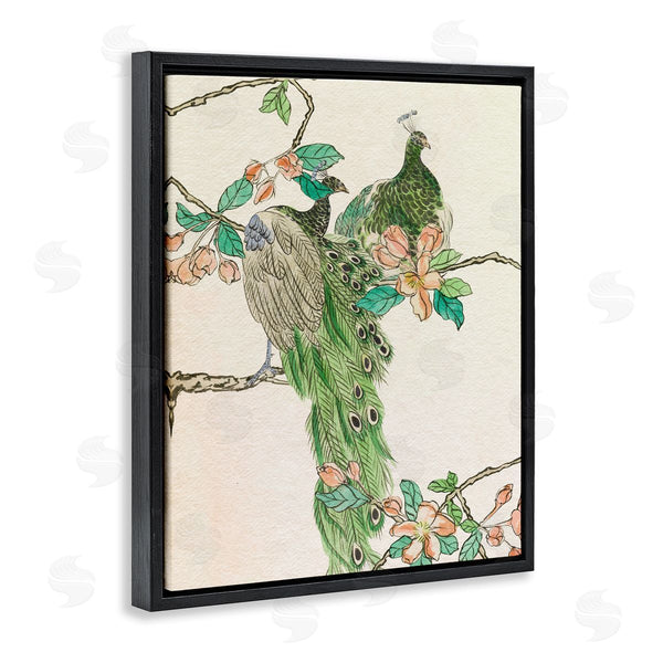Stupell Industries Melissa Wang | Traditional Floral Peacock