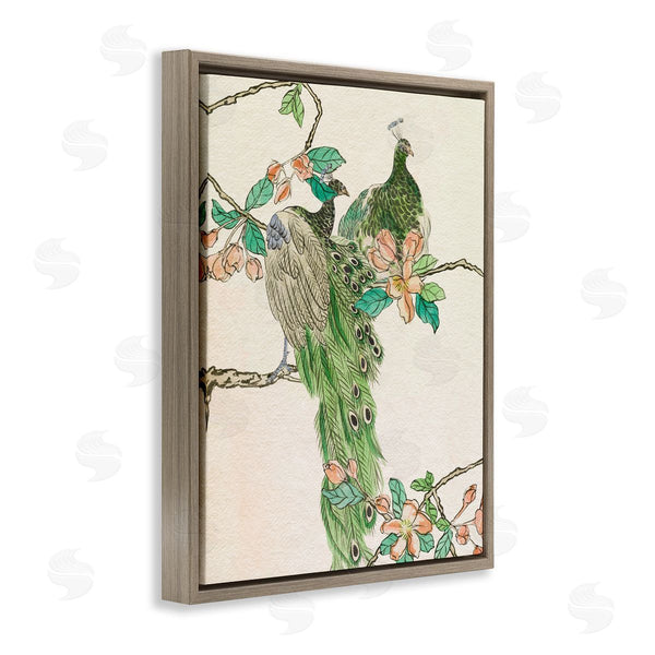 Stupell Industries Melissa Wang | Traditional Floral Peacock