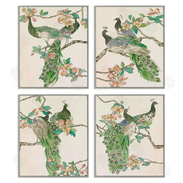 Stupell Industries Melissa Wang | Traditional Peacocks On Branches Wall Art
