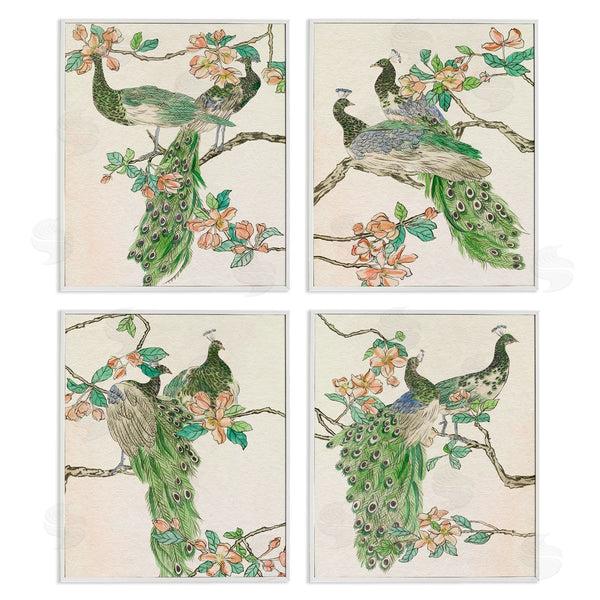 Stupell Industries Melissa Wang | Traditional Peacocks On Branches Wall Art