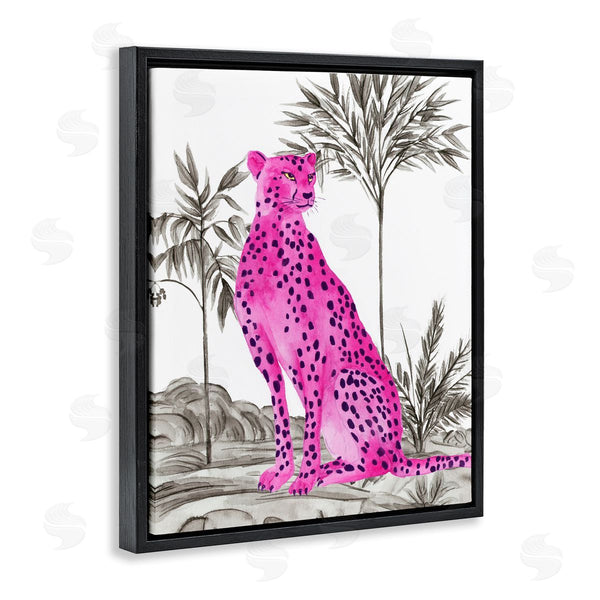 Stupell Industries Melissa Wang | Tropical Neon Leopard