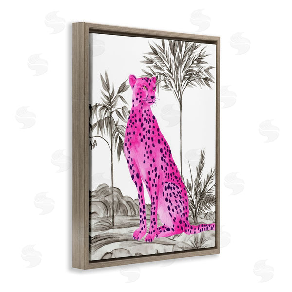 Stupell Industries Melissa Wang | Tropical Neon Leopard