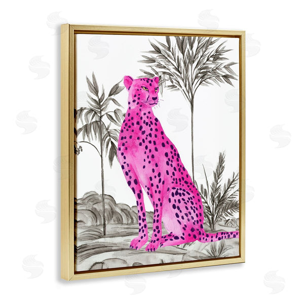 Stupell Industries Melissa Wang | Tropical Neon Leopard