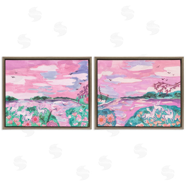 Stupell Industries Melissa Wang | Unicorn Nature Whimsy