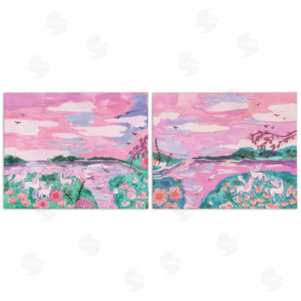 stupell industries Melissa Wang | Unicorn Nature Whimsy