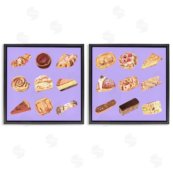 Stupell Industries Melissa Wang | Various Pastries On Purple