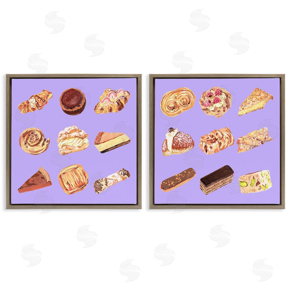 Stupell Industries Melissa Wang | Various Pastries On Purple
